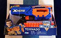 Іграшковий Дитячий Бластер Blaze Storm Nerf 7096 Tornado на м'яких патронах 10шт