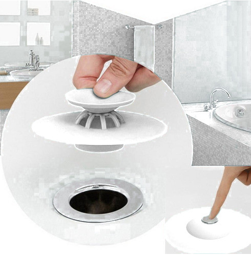 Фільтр-заглушка для ванни та раковини Flex Drain Stop White