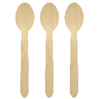 Ложка дерев'яна одноразова столова 16 см
