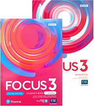 Комплект Focus 3 Second Edition student's Book with Active Book + Workbook (Підручник + зошит) з англійської мови