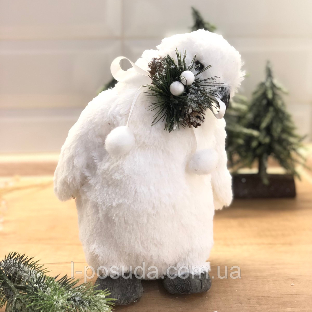 Пінгвін 25 см для новорічного декору