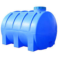 Емкость резервуар для жидкости горизонтальная 3000 л. 200х150х150 см. голубая