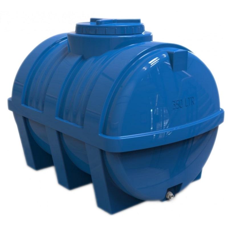 Емкость резервуар для жидкости горизонтальная двухслойная 350 л. 110x77x83 см. синяя - фото 1 - id-p1708968156