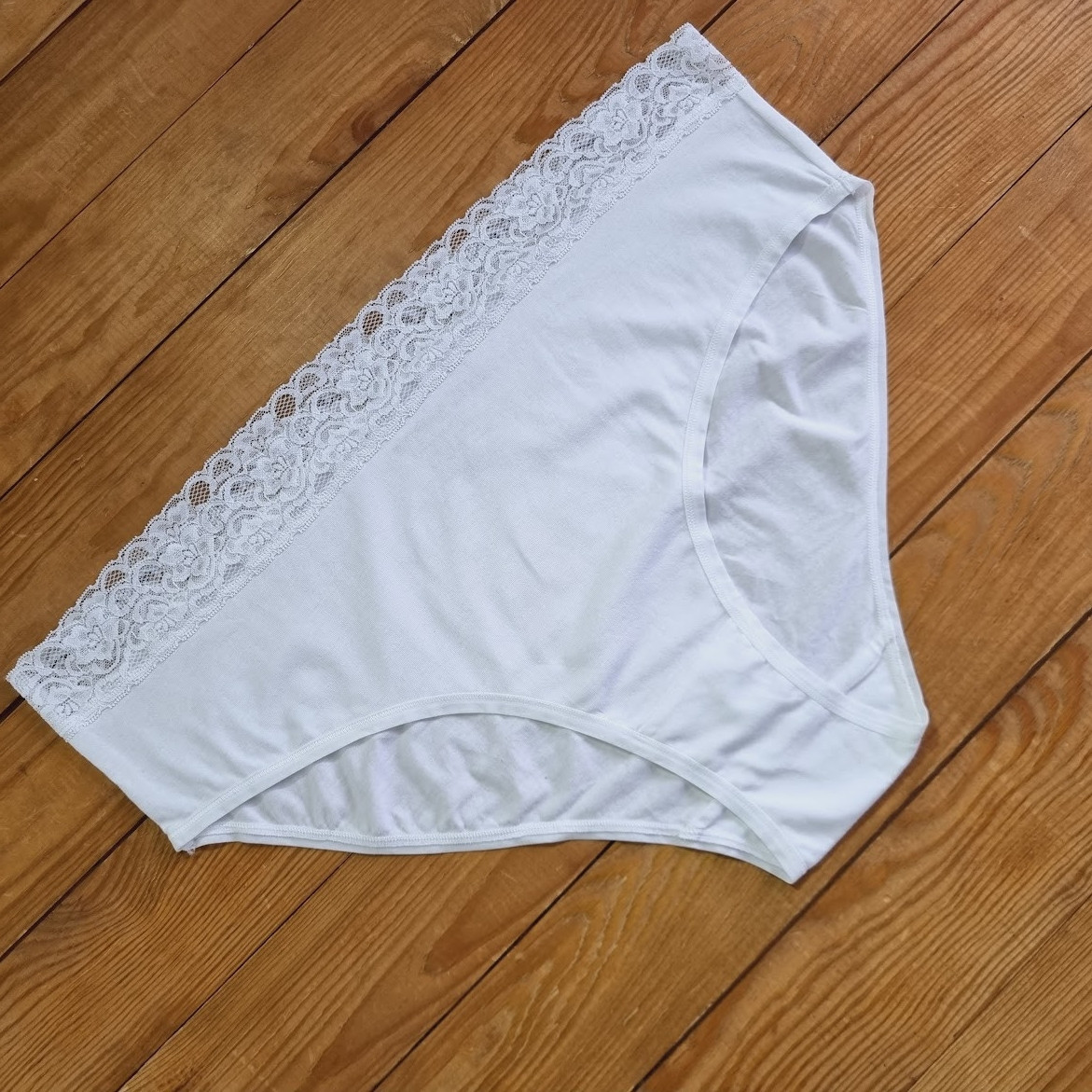 Жіночі високі трусики, розмір 3XL/4XL, колір білий