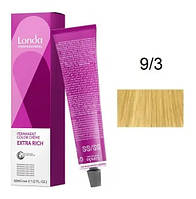 Крем-краска для волос Londacolor 9/3 Яркий блондин золотистый 60 мл