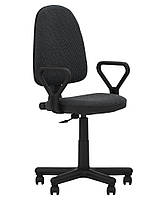 Кресло для работы в офисе с регулировкой высоты и наклона спинки STANDART (Стандарт) GTP C ткань Серый