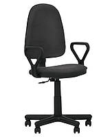 Кресло для работы в офисе с регулировкой высоты и наклона спинки STANDART (Стандарт) GTP C ткань Темно-серый