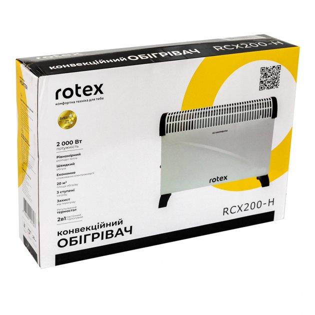 Конвектор електричний нагрівач 2 в 1 Rotex RCX200-H 2 кВт