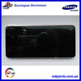 Дисплей із сенсором Samsung A536 Galaxy A53 5G Blue, GH82-28024C, оригінал у складі з рамкою!