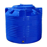 Емкость бак для воды вертикальная двухслойная 200 л. высота 66 см. синяя BST