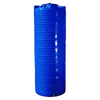 Емкость бак для воды узкая вертикальная двухслойная 1000 л. высота 223 см. синяя BST