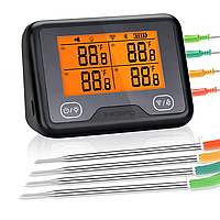 Цифровой термометр для мяса 4 щупа с Wi-Fi и Bluetooth соединением INKBIRD №1623