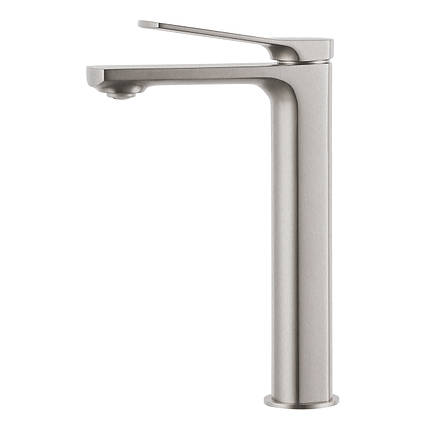 Змішувач для умивальника високий SOLO cepillado níquel, фото 1