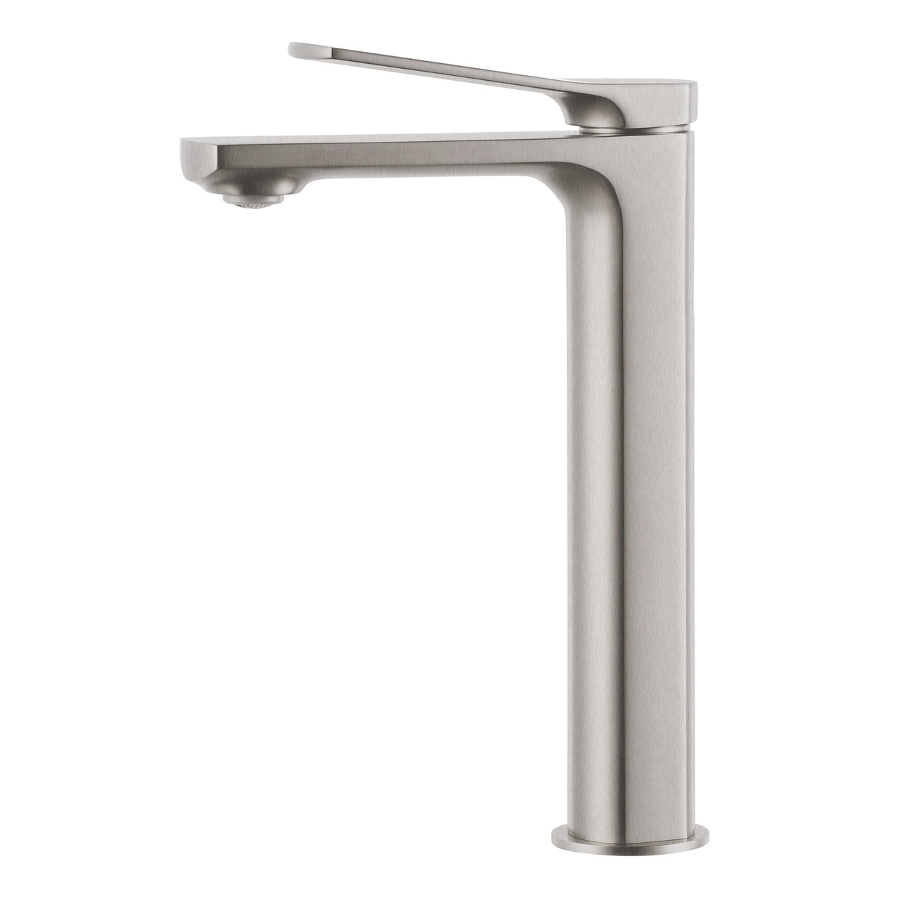 Змішувач для умивальника високий SOLO cepillado níquel