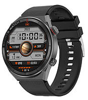 Сенсорний наручний годинник DT3 Nitro Mate Rubber Black. Bluetooth смарт-годинник