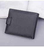 Чоловічий гаманець із натуральної шкіри. Шкіряний гаманець чоловічий портмоне зі шкіри Коричневий, фото 5