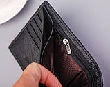 Чоловічий гаманець із натуральної шкіри. Шкіряний гаманець чоловічий портмоне зі шкіри Коричневий, фото 7