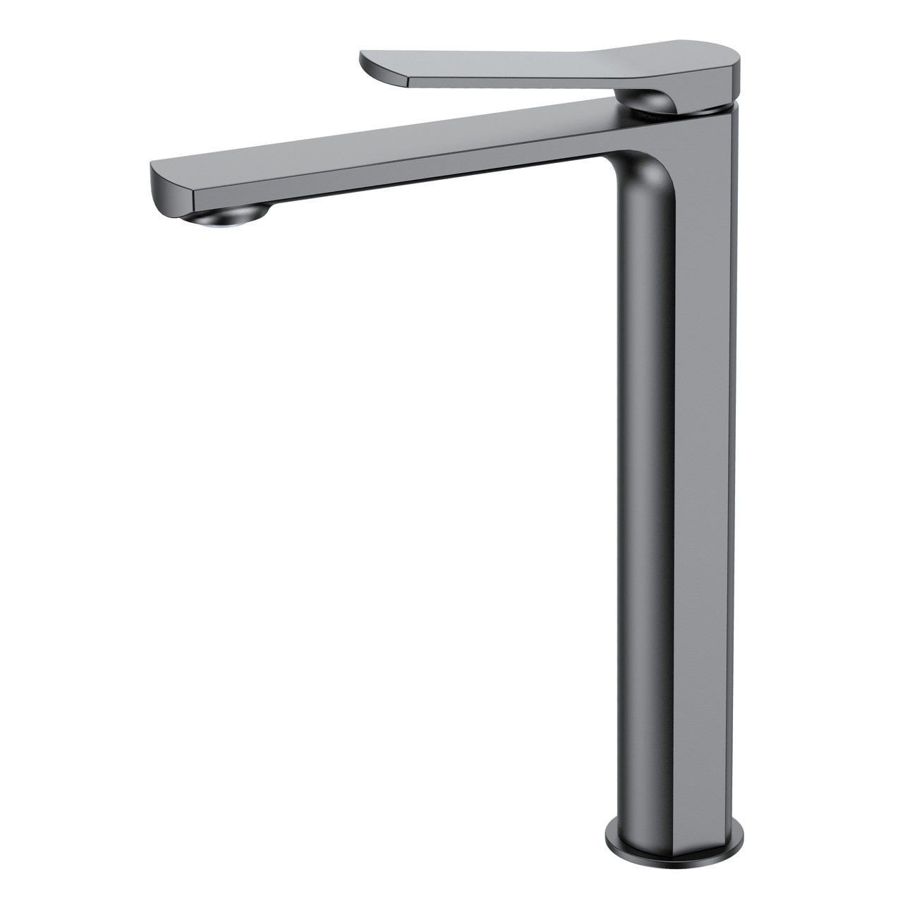 Змішувач для умивальника високий SOLO pistola gris