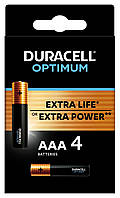 Батарейка DURACELL OPTIMUM AAA/LR03 (4шт)