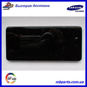 Дисплей із сенсором Samsung A736 Galaxy A73 5G White, GH82-28884B, оригінал у зборі з рамкою!