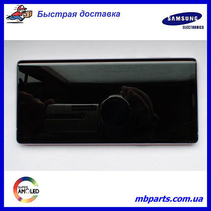 Дисплей із сенсором Samsung N960 Galaxy Note 9 purple, GH97-22269E, оригінал у складі з рамкою!, фото 1