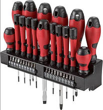 Набір викруток і біт із 37 предметів із настінним тримачем Parkside (Німеччина)