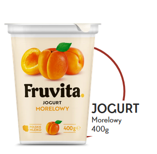Йогурт Fruvita абрикос 400 г
