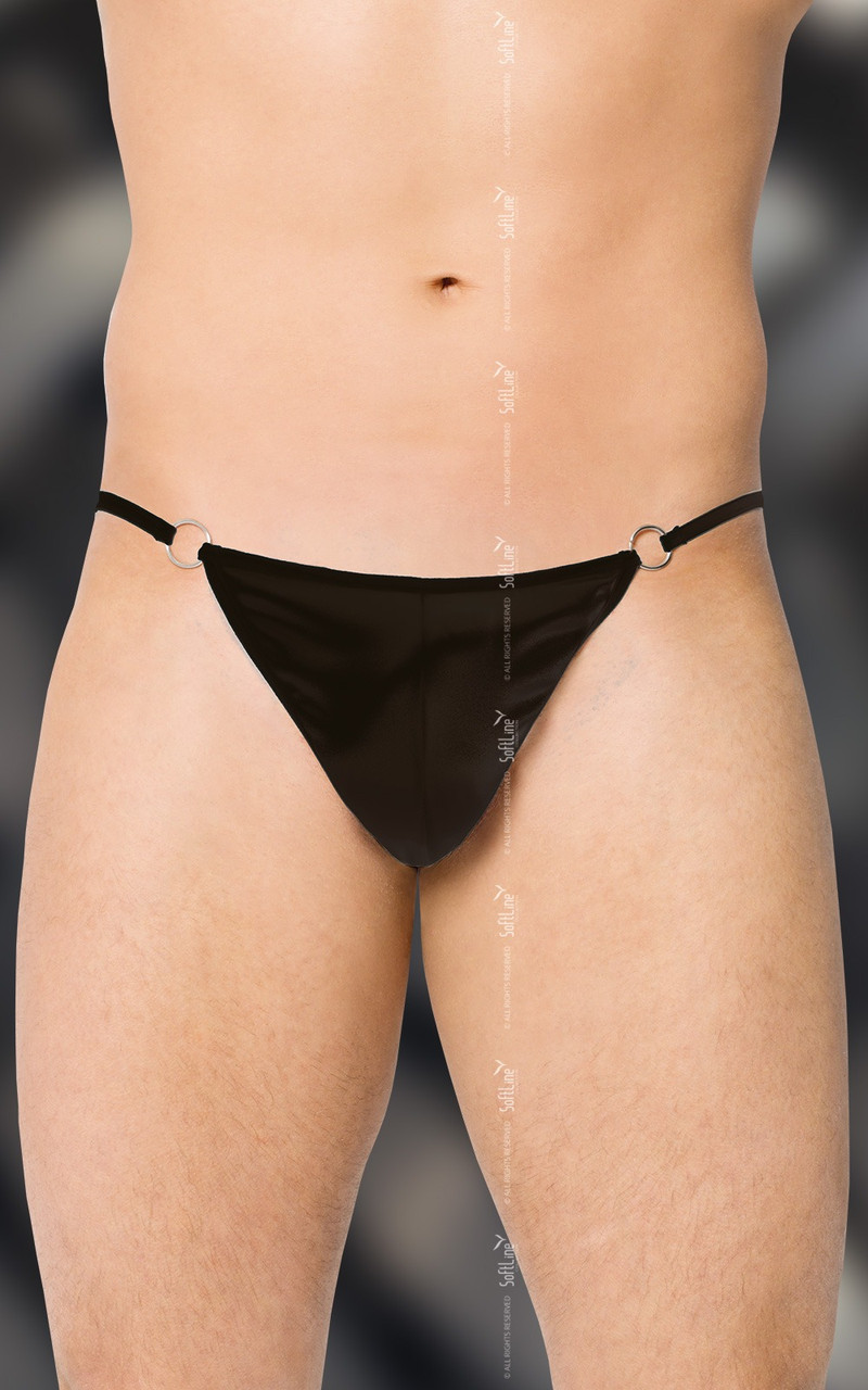 Чоловічі стринги Thong 4420, чорні, S/L