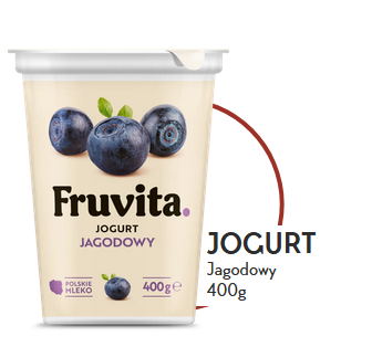 Йогурт Fruvita лохина 400 г