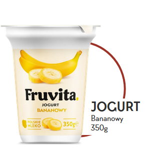 Йогурт Fruvita банан  400 г