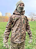 Куртка SoftShell весна софтшелл чоловіча Піксель ЗСУ. Розмір XL., фото 11
