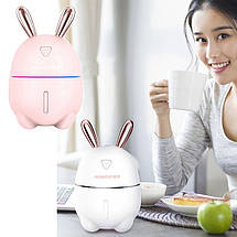 Зволожувач повітря і нічник 2в1 Humidifiers Rabbit кролик зайчик, фото 5