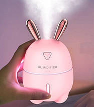 Зволожувач повітря і нічник 2в1 Humidifiers Rabbit кролик зайчик, фото 3