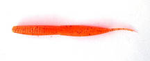 Силіконова приманка для риболовлі Taipan Rain Worm, довжина 3,8 дюйма, 8шт/уп, колір №09 Orange