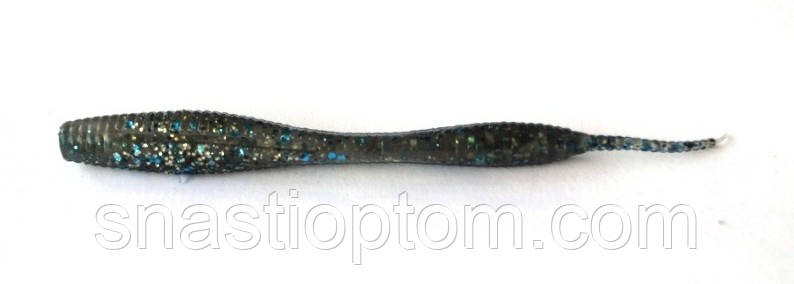 Силиконовая приманка для рыбалки Taipan Rain Worm, длина 3,8 дюйма, 8шт/уп, цвет №14 Bluegill flash - фото 2 - id-p1709033835