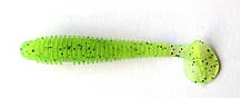 Силіконова приманка для риболовлі Taipan Slim View Fat, довжина 2,8 дюйма, 8шт/уп, колір №06 Chartrease