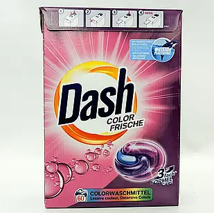 Капсули для стрирки Dash Color Frische 60 шт