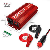 Інвертор KOBB KBN750-1500 12V/220V 750W -1500W Повний синусоїдальний інвертор (підходить для котла)