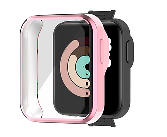 Чохол-накладка CDK Silicone Face Case для Xiaomi Mi Watch Lite (012196) (pink rose)