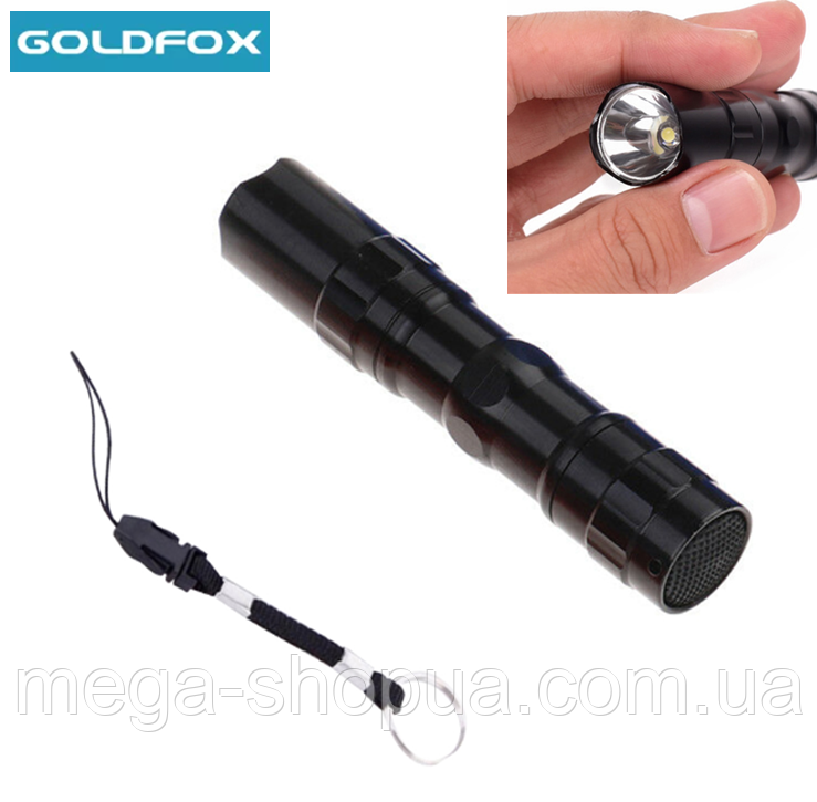 Потужний ручний міні ліхтарик, яскравий кишеньковий світлодіодний ліхтар GFox LED Mini V58-1