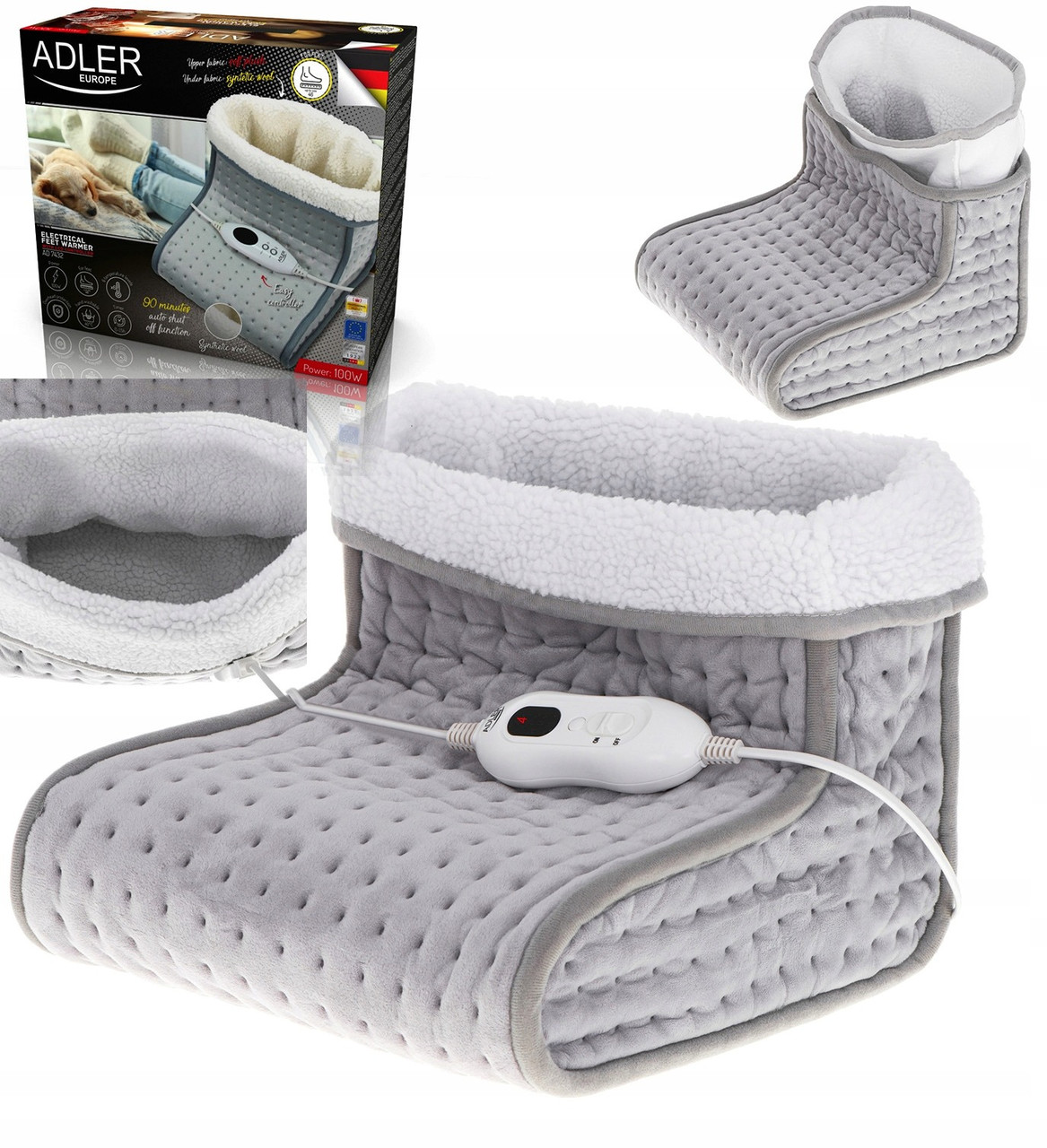 Електрогрілка для ніг Adler AD 7432 (140 Вт, Польща), фото 1
