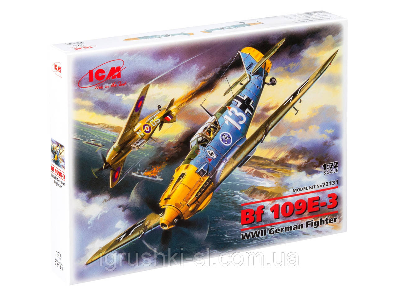 Збірна модель (1:72) Німецький винищувач Messerschmitt Bf-109 E3