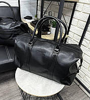 Брендовая дорожная сумка Giorgio Armani H2676 черная