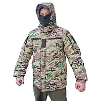 Бушлат зимний мультикам размер 48 (М), куртка военная тактическая мультикам