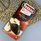 Чорний шоколад Torras Negro con Manzana без цукру з яблуком, 75 г, фото 2