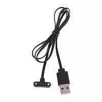 Магнітний USB кабель для смарт-годинника DM98 DM99 (9 мм) 4 конектора Чорний