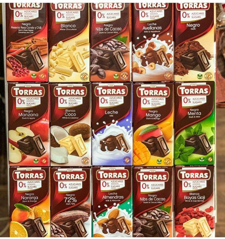 Молочный шоколад Torras без сахара с миндалем 75 г - фото 2 - id-p1709086441