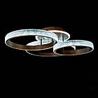 Світлодіодна люстра 120 Вт колір коричневий з підсвічуванням основи та пультом д/к D-7110/3 CF LED 3color dimmer, фото 2