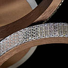 Світлодіодна люстра 120 Вт колір коричневий з підсвічуванням основи та пультом д/к D-7110/3 CF LED 3color dimmer, фото 3