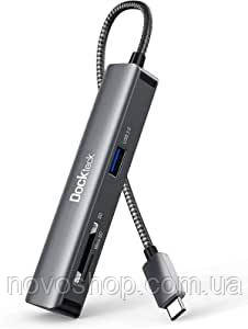 Багатопортовий адаптер концентратора USB C док-станція Dockteck 5 в 1 dd0001-de